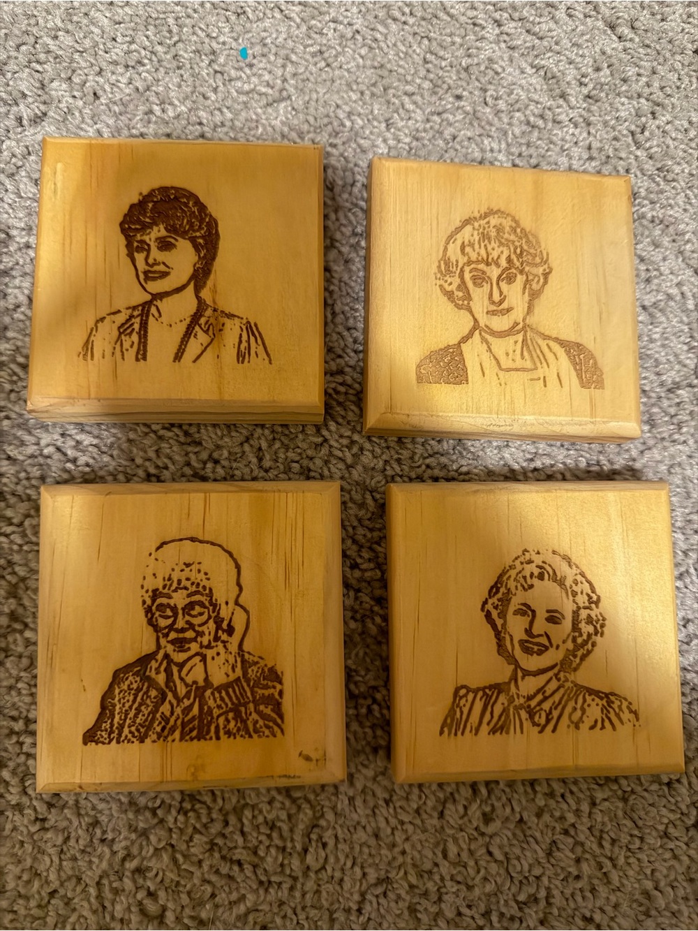 Golden Girls wooden coasters